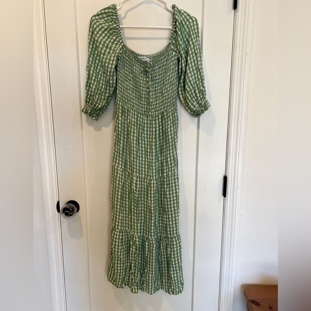 Faithfull the Brand Le Galet Gingham Midi Dress